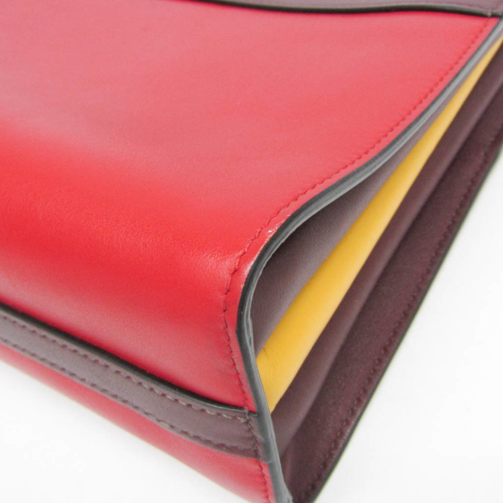 PRADA Red Leather Shoulder Bag - Picture 7 of 16